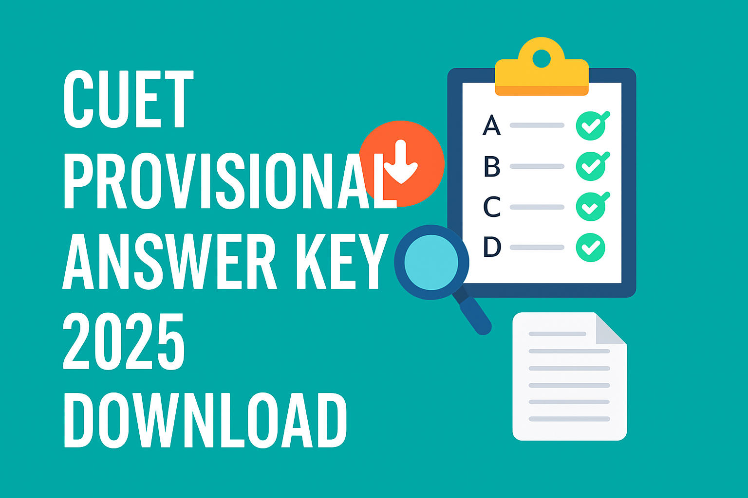 CUET Provisional Answer Key 2025 Download